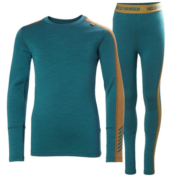 Helly Hansen Lifa Merino Midweight Set Baslager Set Blå 14 Years Pojke