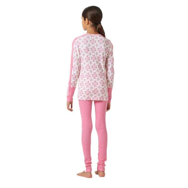 Helly Hansen Graphic Lifa Merino Youth Baslager Set Rosa 14 Years Pojke