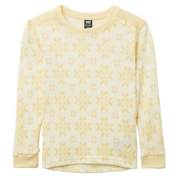 Helly Hansen Graphic Lifa Merino Basislagssæt Gul 8 Years Dreng