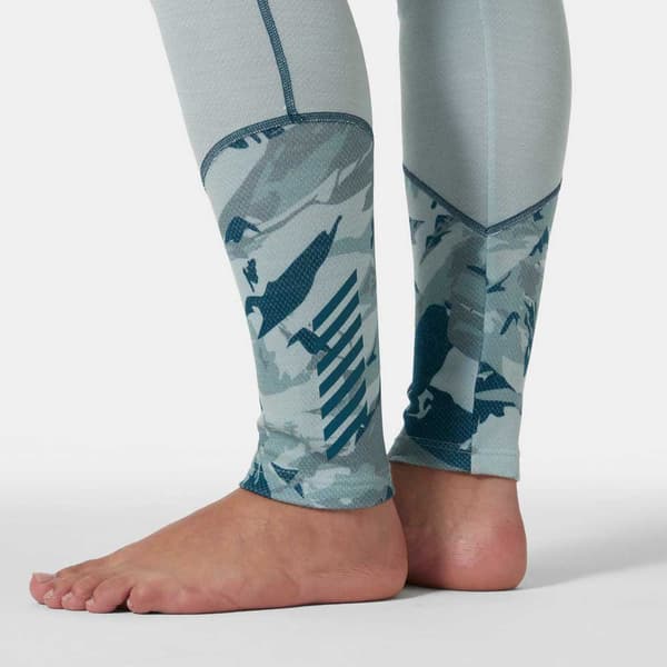Helly Hansen Lifa Merino Midweight Gra Baselagbukser Grå M Kvinde