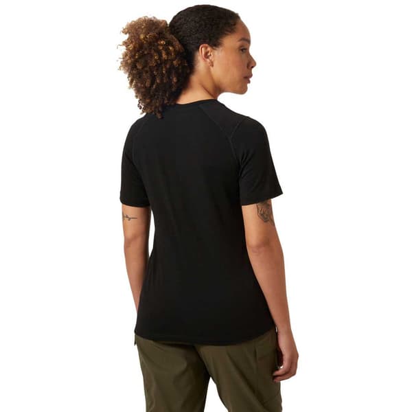 Helly Hansen Durawool Kortærmet Baselayer Sort XS Kvinde