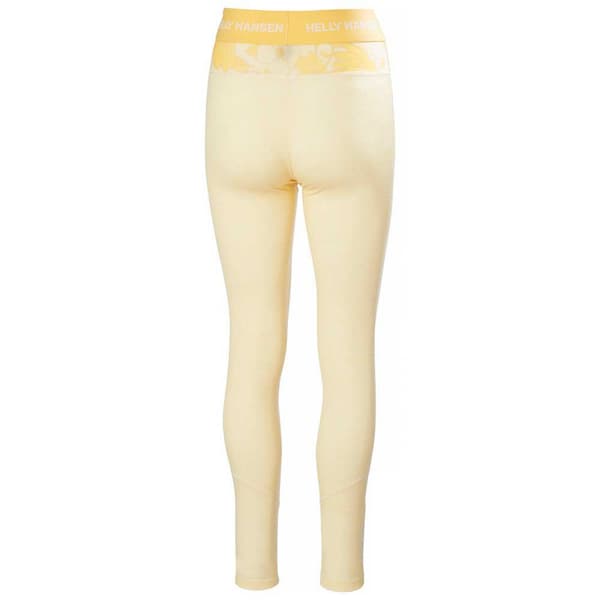 Helly Hansen Lifa Merino Midweight Gra Baselagbukser Gul L Kvinde