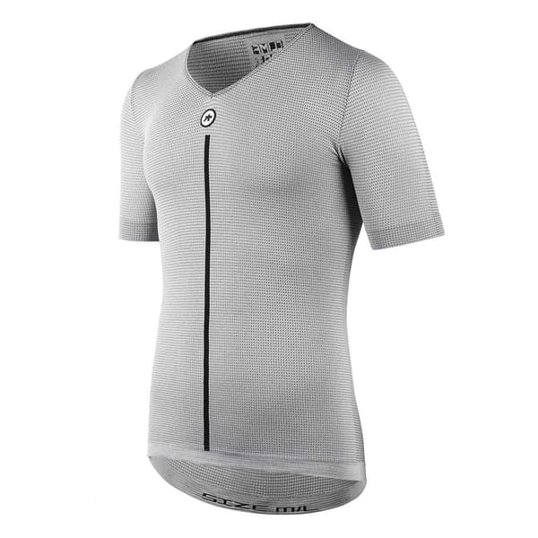 Assos P1 Kortärmad Baslager Grå I Man