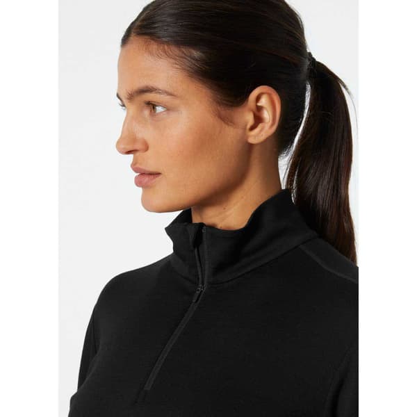Helly Hansen Merino Langærmet Baselayer Sort L Kvinde