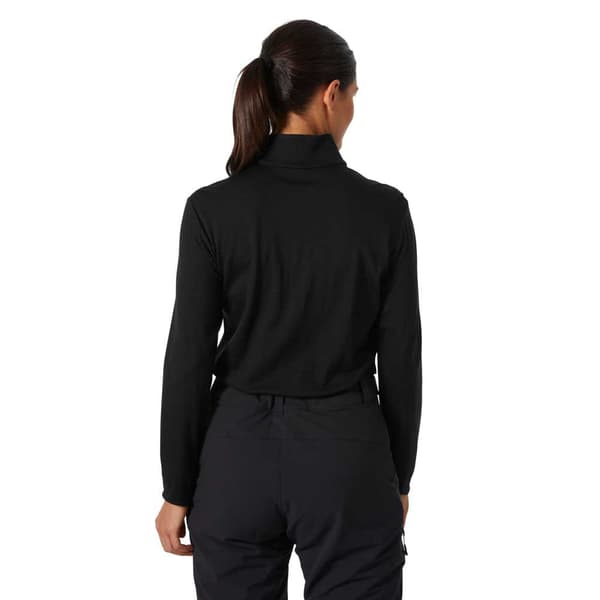 Helly Hansen Merino Langærmet Baselayer Sort L Kvinde