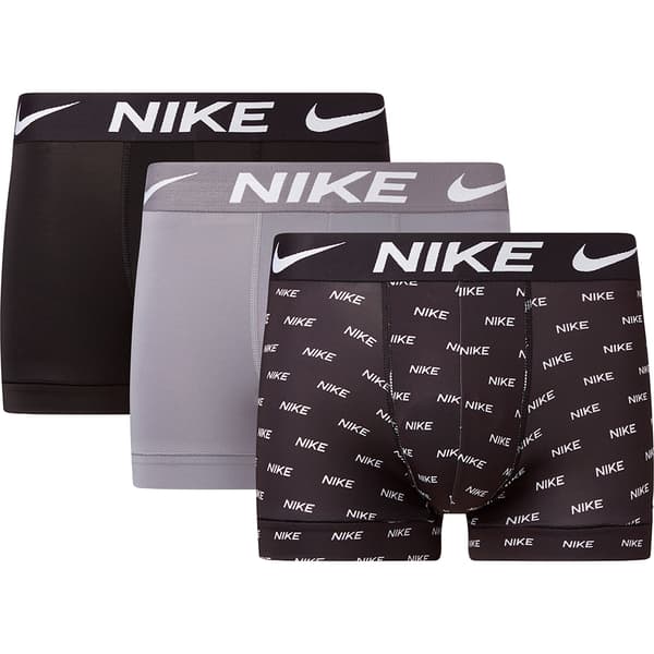 Nike 0000ke1156 Boxers 3 Enheder Sort,Grå XS Mand