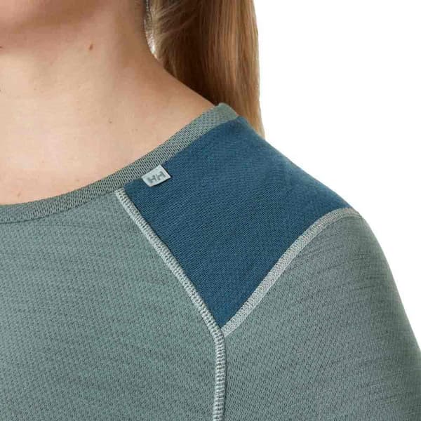 Helly Hansen Lifa Merino Midweight Plus Långärmad Baslager Grönt 3X Kvinna