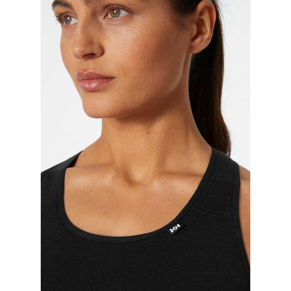 Helly Hansen Lifa Merino Mid Sport-bh Med Medium Stöd Svart XS Kvinna