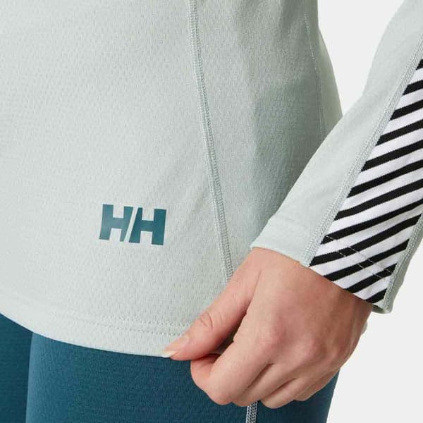 Helly Hansen Lifa Active Stripe Langærmet Baselayer Grøn L Kvinde