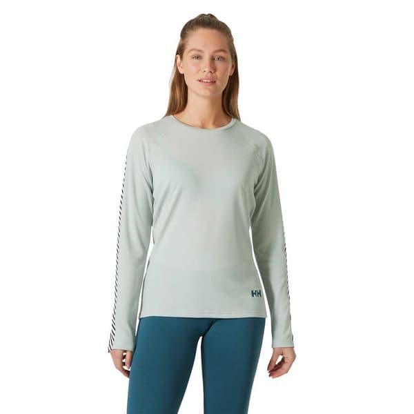 Helly Hansen Lifa Active Stripe Langærmet Baselayer Grøn L Kvinde