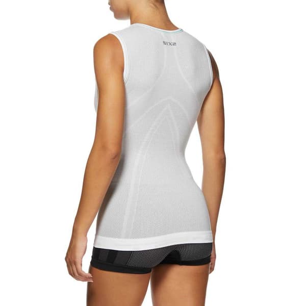 Sixs Sml Breezytouch Ärmlös Baslager Vit 3XL-4XL Man