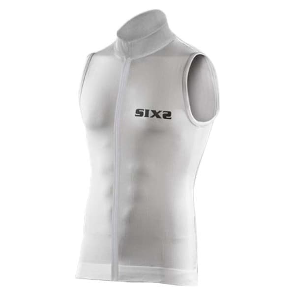 Sixs Carbon Ærmeløs Baselayer Hvid M Mand