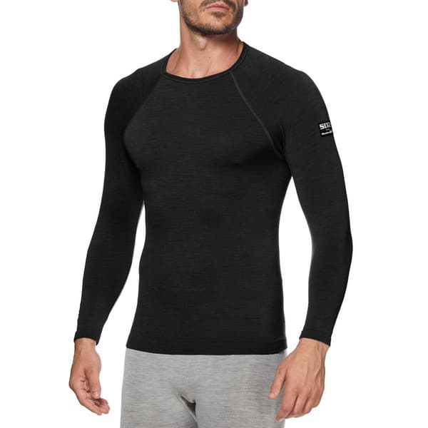 Sixs Ts2 Merinos Pitkähihainen Aluspaita Musta 2XL-3XL Mies