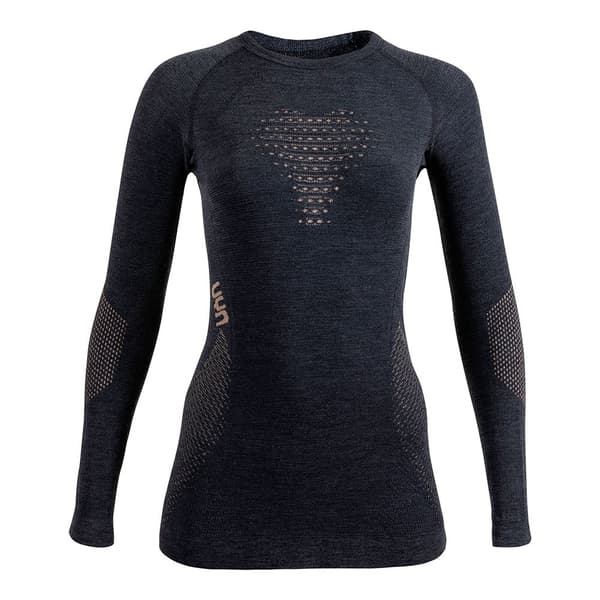 Uyn Fusyon Cashmere Langærmet Baselayer Sort L-XL Kvinde
