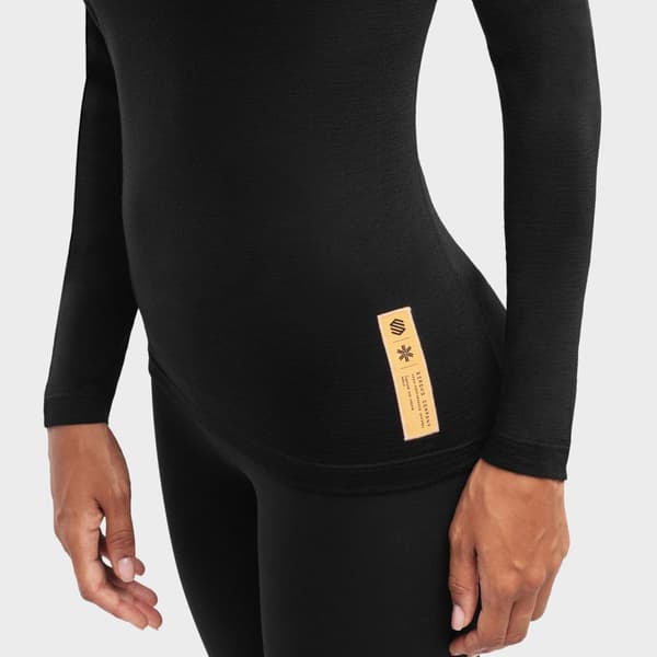 Siroko Ultimate Siberia Langærmet Baselayer Sort S-M Kvinde