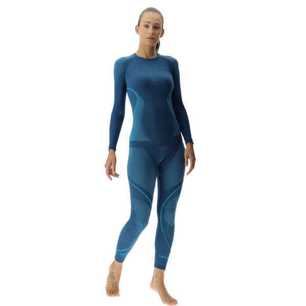 Uyn Evolutyon Langærmet Baselayer Blå XS Kvinde
