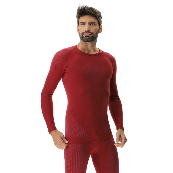 Uyn Evolutyon Langærmet Baselayer Rød S / M Mand
