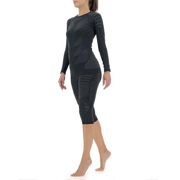 Uyn Resilyon Round Necek Langærmet Baselayer Sort XS Kvinde