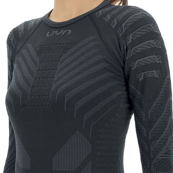 Uyn Resilyon Round Necek Langærmet Baselayer Sort XS Kvinde