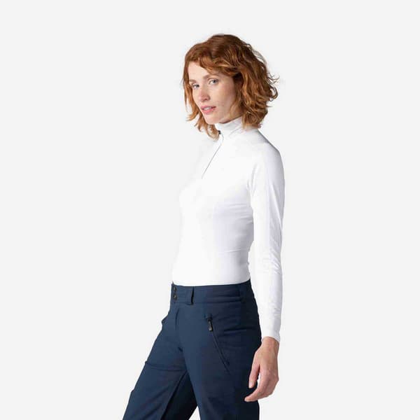 Rossignol Classique Langærmet Baselayer Hvid 2XL Kvinde