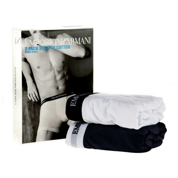 Emporio Armani 111268 Cc717 Boxers Vit,Blå S Man