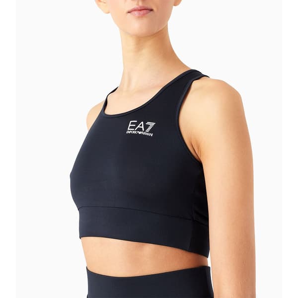 Ea7 Emporio Armani 8nth55 Sport-bh Med Medium Stöd Svart L Kvinna