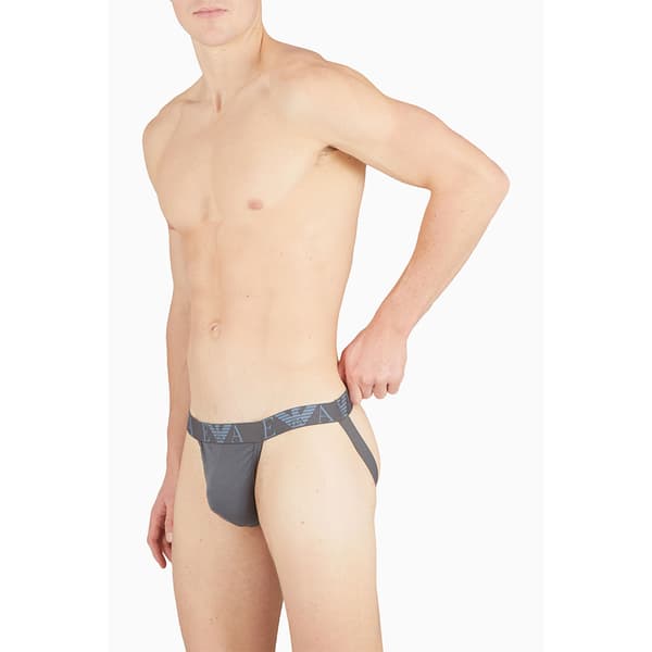 Emporio Armani 111932_4f715 Tanga Sort,Grå XL Mand