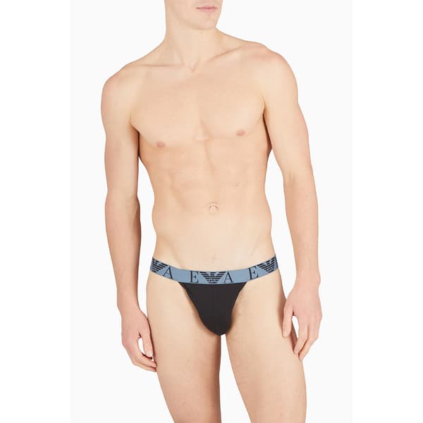 Emporio Armani 111932_4f715 Tanga Sort,Grå XL Mand
