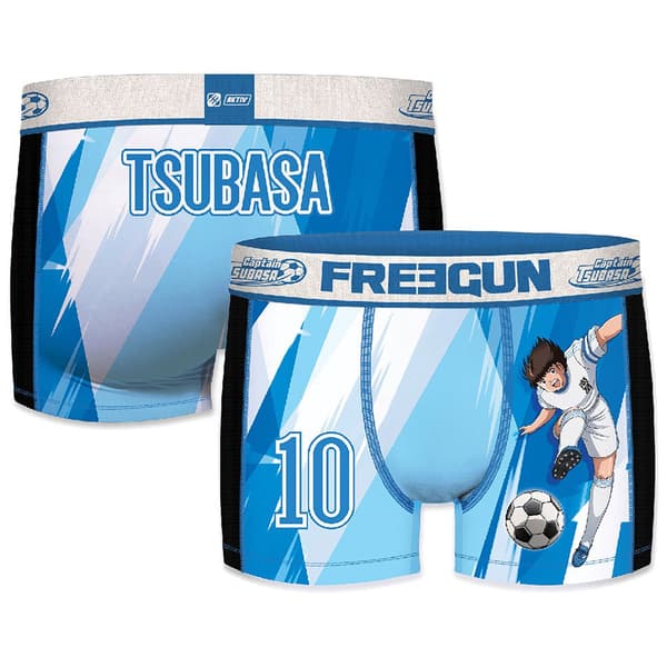 Freegun Captian Tsubasa Model Oliver Atom / Tsubasa Ozora & Kojio Hyuga / Mark Lender Pk2215 Boxers 4 Enheter Blå S Man