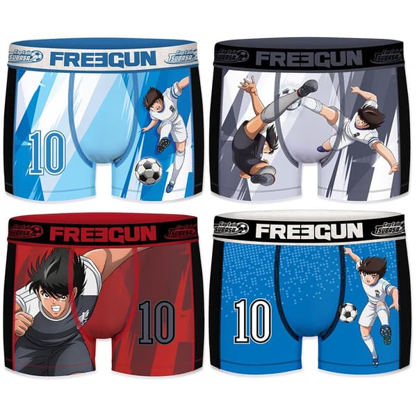 Freegun Captian Tsubasa Model Oliver Atom / Tsubasa Ozora & Kojio Hyuga / Mark Lender Pk2215 Boxers 4 Enheter Blå S Man