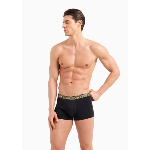 Emporio Armani 111210-4f598 Boxers 2 Enheter Svart M Man