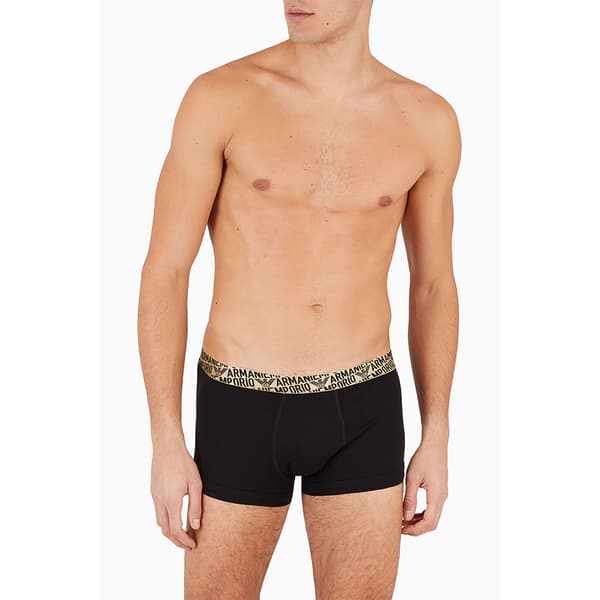 Emporio Armani 111210-4f598 Boxers 2 Enheter Svart M Man