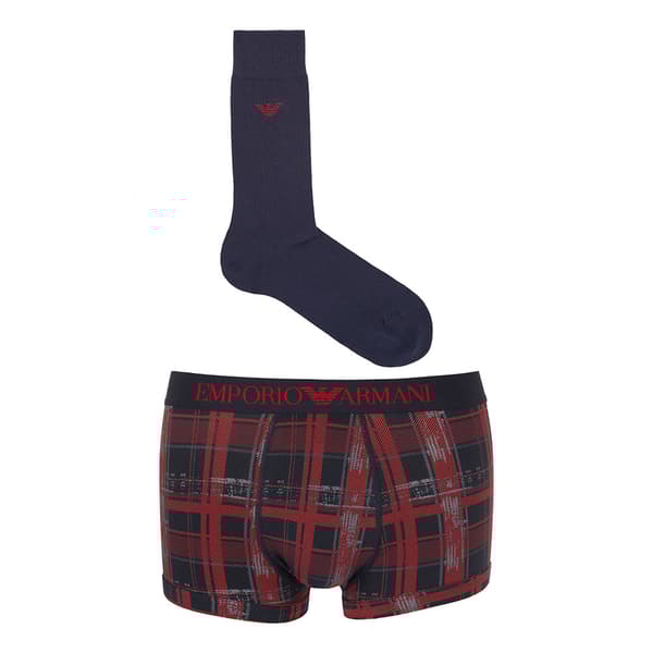 Emporio Armani 112007-4f514 Boxers Rød,Blå S Mand