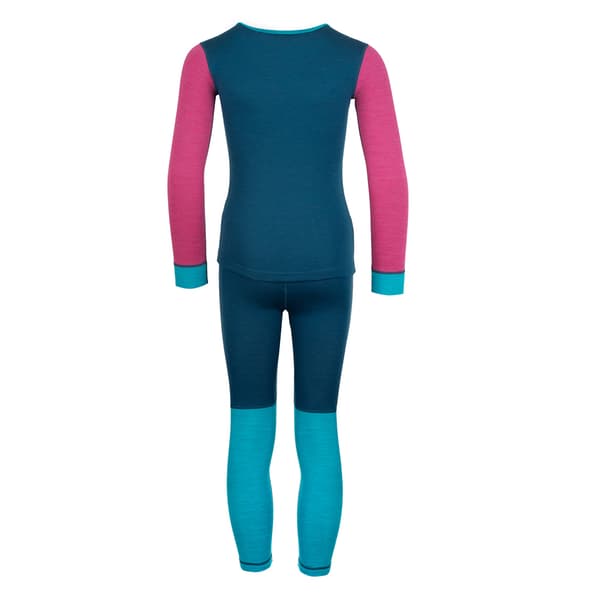 Trollkids Merino Ii Basislagssæt Blå 152 cm Dreng