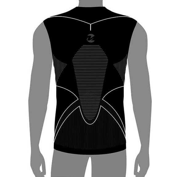 Massi Thermetic Evolution Carbon Ärmlös Baslager Svart M Man