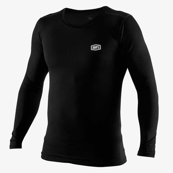 100percent Basecamp Langærmet Baselayer Sort XL Mand