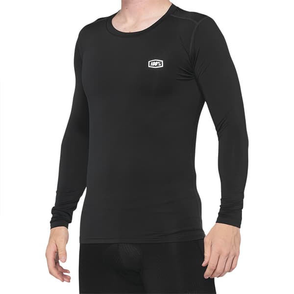 100percent Basecamp Langærmet Baselayer Sort XL Mand