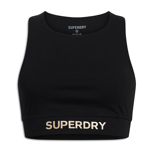 Superdry Sportswear Logo Sport-bh Sort M Kvinde