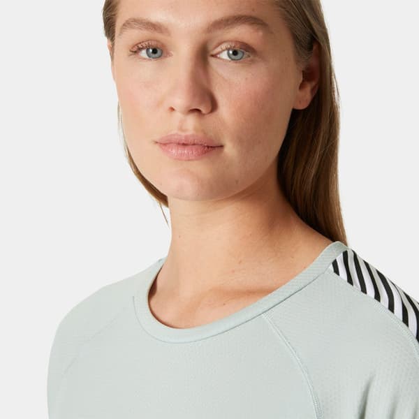 Helly Hansen Lifa Active Stripe Langærmet Baselayer Rosa L Kvinde
