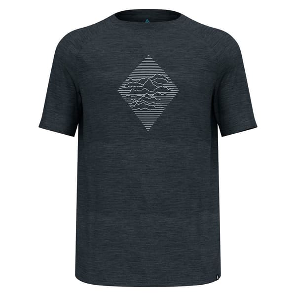 Odlo Merino 130 Peaks Kortærmet Baselayer Sort XL Mand