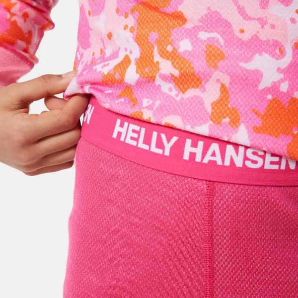 Helly Hansen Graphic Lifa Merino Youth Basislagssæt Rosa 14 Years Dreng