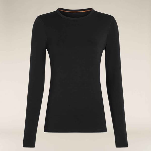 Icebreaker Merino Core Heavyweight Långärmad Baslager Svart XS Kvinna