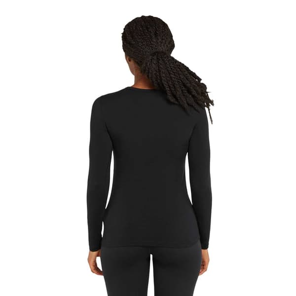 Icebreaker Merino Core Heavyweight Långärmad Baslager Svart XS Kvinna