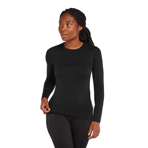 Icebreaker Merino Core Heavyweight Långärmad Baslager Svart XS Kvinna
