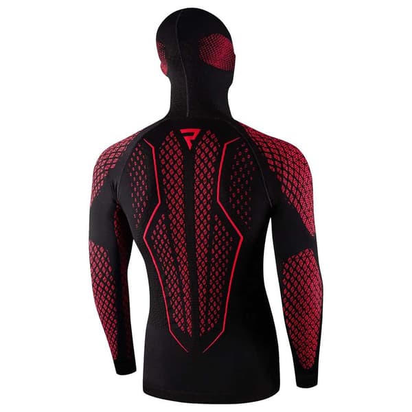 Rebelhorn Thermoactive + Therm Ii Compression Langærmet Baselayer Rød,Sort XS-S Mand