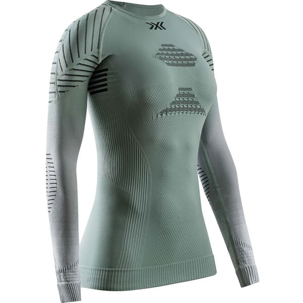 X-bionic Invent Fx Langærmet Baselayer Grøn S Kvinde