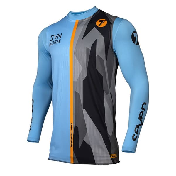 Seven Zero Compression Långärmad Baslager Blå XL Man