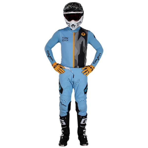 Seven Zero Compression Långärmad Baslager Blå XL Man