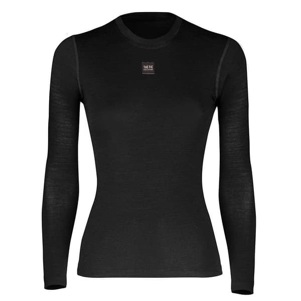 Tactic Merino Langærmet Baselayer Sort XS Kvinde