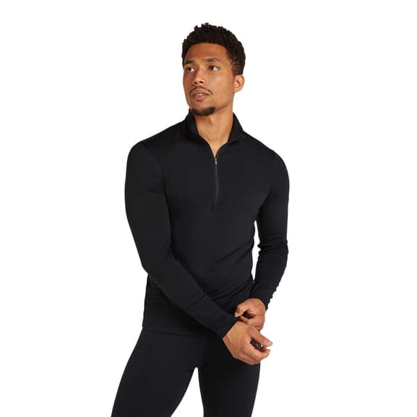 Icebreaker Merino Core Heavyweight Langærmet Baselayer Sort S Mand